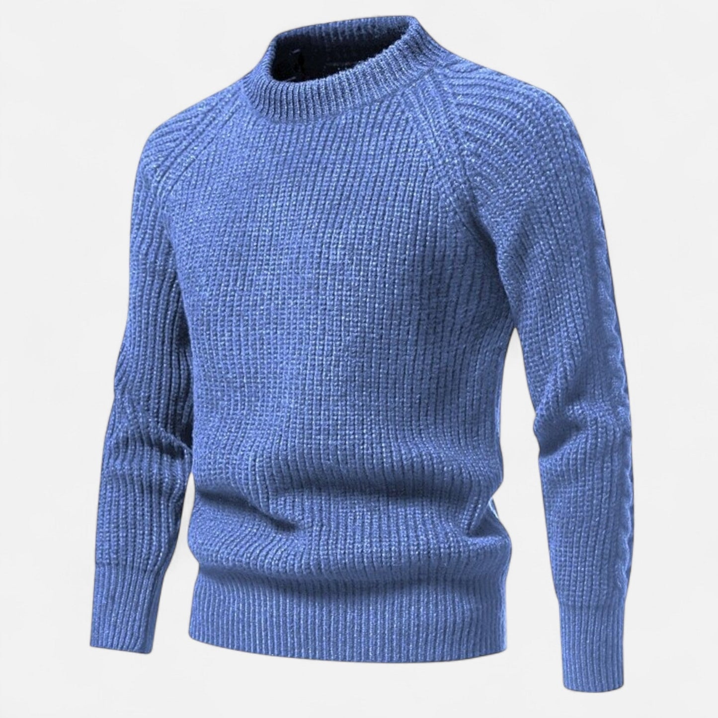Men’s Slim-Fit Sweater – Ribbed Knit Elegance